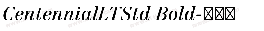 CentennialLTStd Bold字体转换
